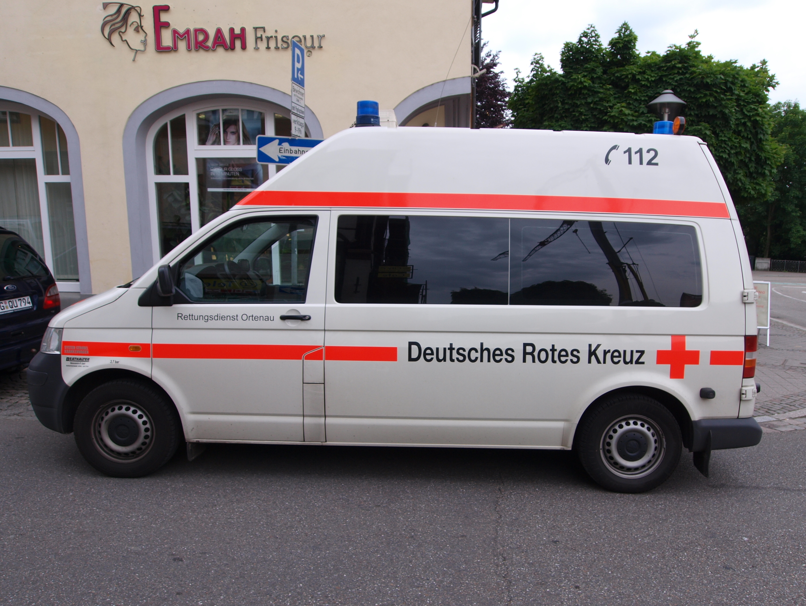 Rettungsfahrzeug im Einsatz